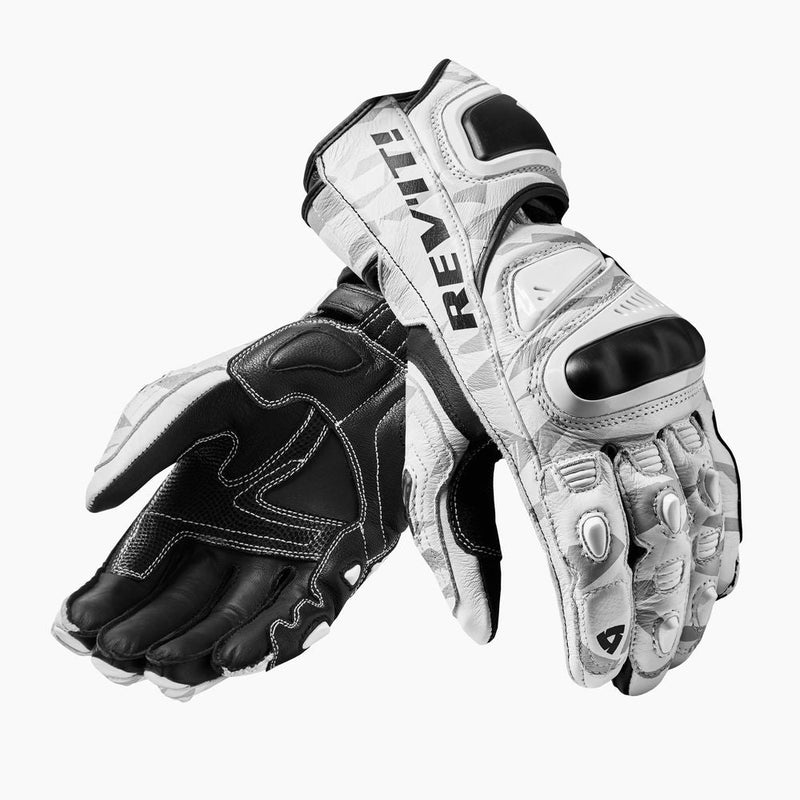 REV'IT! Jerez 3  Motorcycle Gloves Light Grey/Black / S