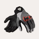 REV'IT! Kinetic 2 Motorcycle Gloves Grey/Red / S  - Customhoj