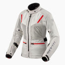 REV'IT! Levante 2 H2O Ladies Motorcycle Jacket Silver / 34