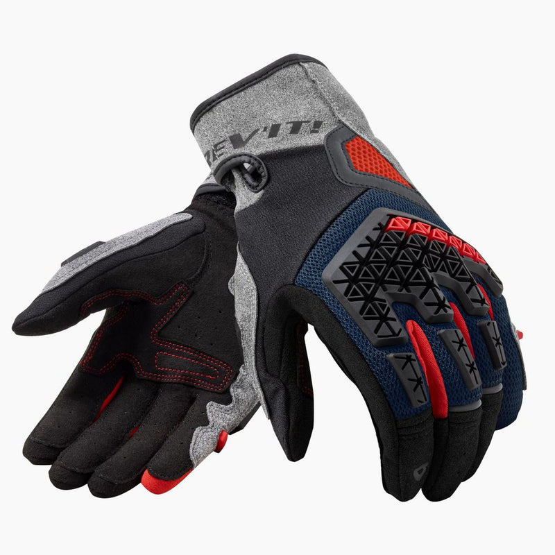 REV'IT! Mangrove Motorcycle Gloves Silver/Blue / S