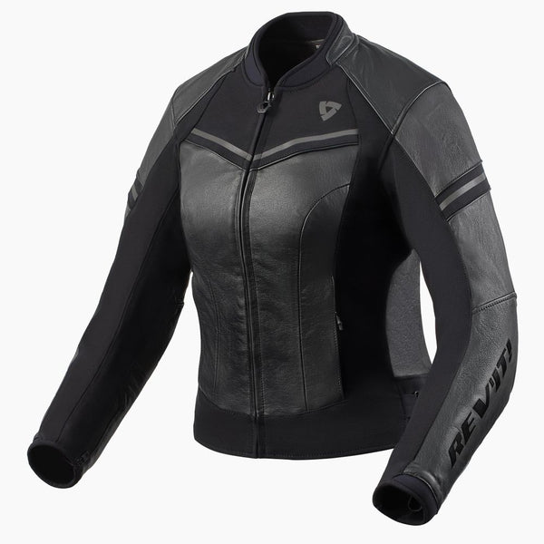 REV'IT! Median Ladies Motorcycle Jacket Black/Anthracite / 34