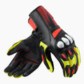 REV'IT! Metis 2 Motorcycle Gloves Black/Neon Yellow / S