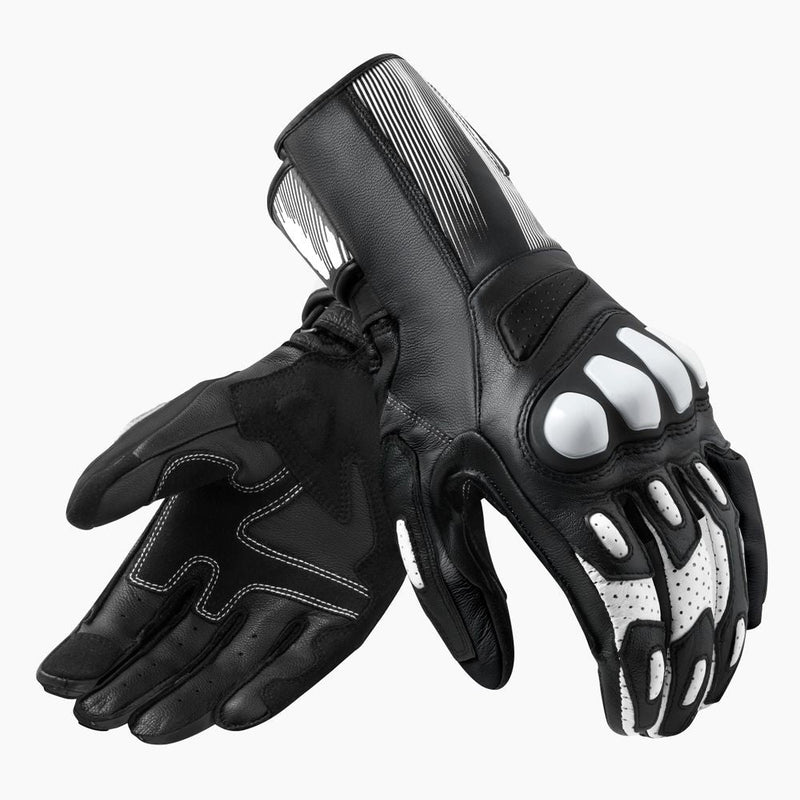 REV'IT! Metis 2 Motorcycle Gloves Black/White / S