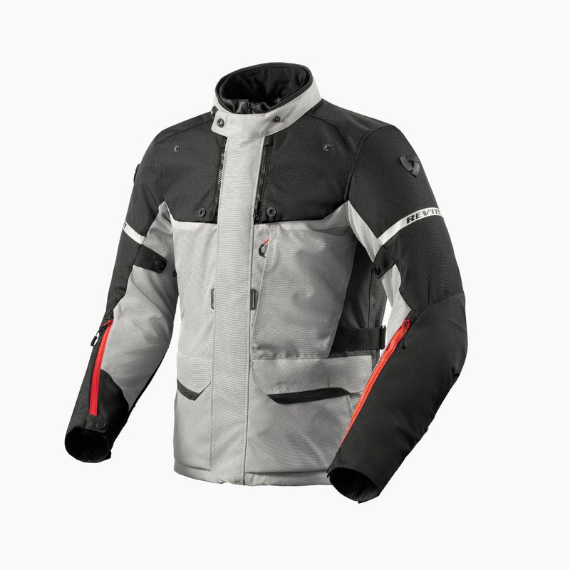REV'IT! Outback 4 H2O Motorcycle Jacket Silver/Black / S