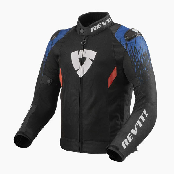 REV'IT! Quantum 2 Air Motorcycle Jacket Black/Blue / S
