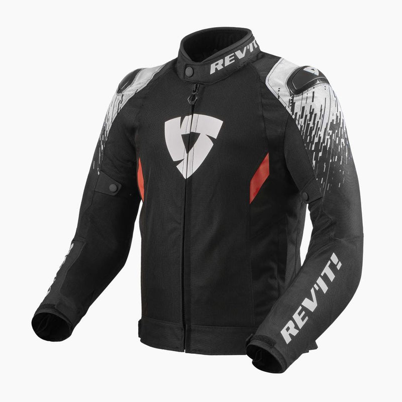 REV'IT! Quantum 2 Air Motorcycle Jacket Black/White / S