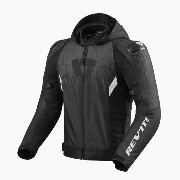 REV'IT! Quantum 2 H2O Motorcycle Jacket Black/Anthracite / S