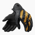 REV'IT! Redhill Motorcycle Gloves Black/Ocher Yellow / S