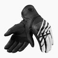 REV'IT! Redhill Motorcycle Gloves Black/White / S