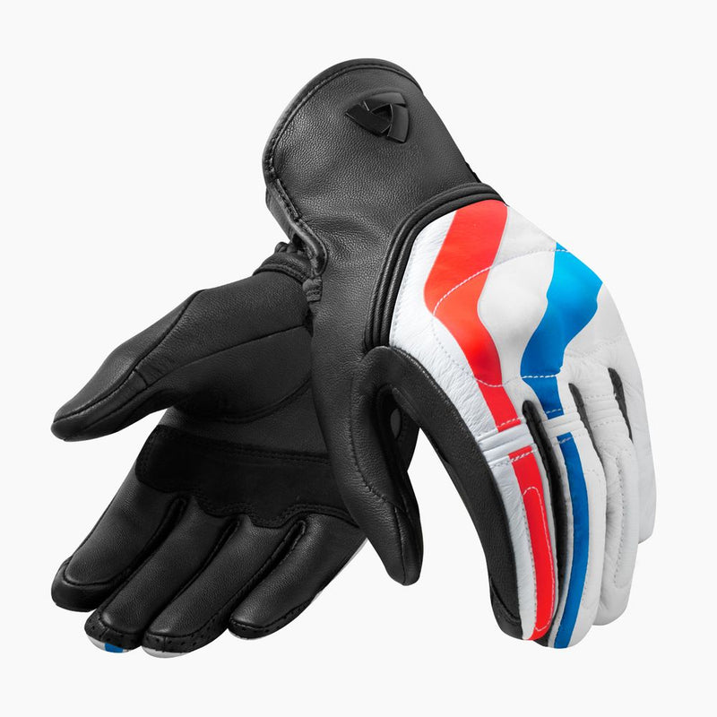 REV'IT! Redhill Motorcycle Gloves Red/Blue / S