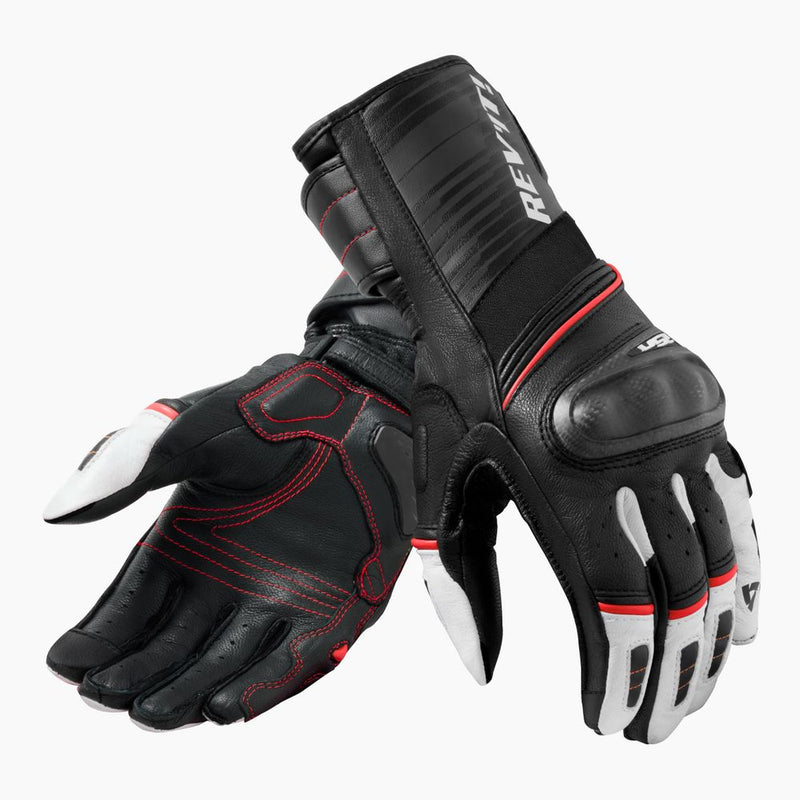 REV'IT! RSR 4 Motorcycle Gloves Black/White / S