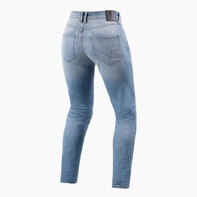 REV'IT! Shelby 2 Ladies SK Motorcycle Jeans Light Blue