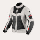 REV'IT! Tornado 4 H2O Ladies Motorcycle Jacket Silver/Black / 34  - Customhoj