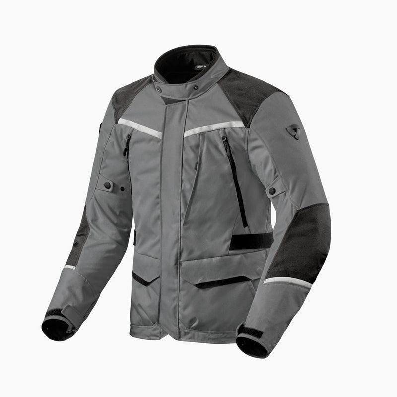 REV'IT! Voltiac 3 H2O Motorcycle Jacket Grey/Black / S