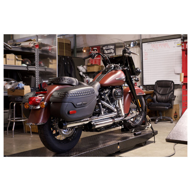 Rinehart 3.5" M8 Softail Slip-On Mufflers for Harley