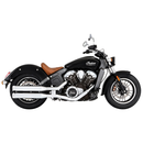 Rinehart 3.5" Slip-On Mufflers for Indian 15-24 Scout / Chrome with chrome end caps