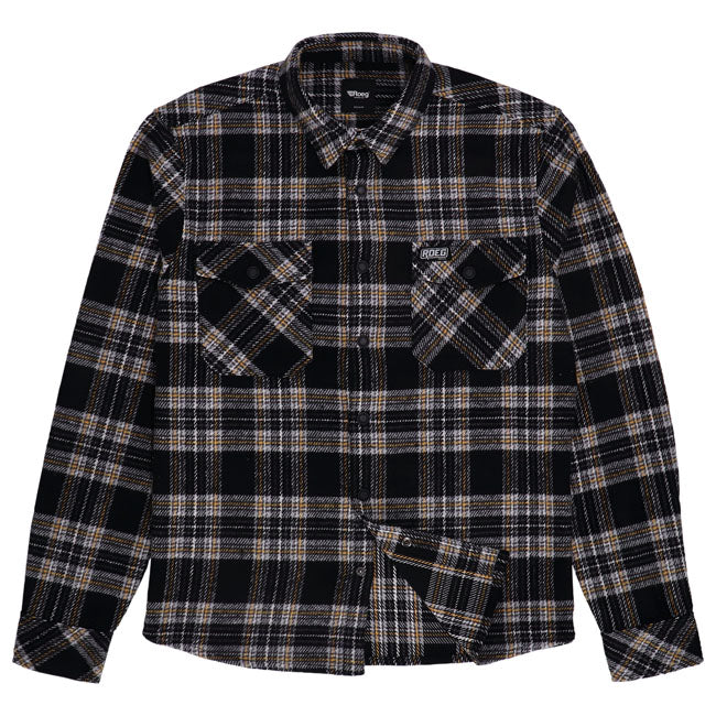 Roeg Blaze Flannel Shirt Grey / S  - Customhoj