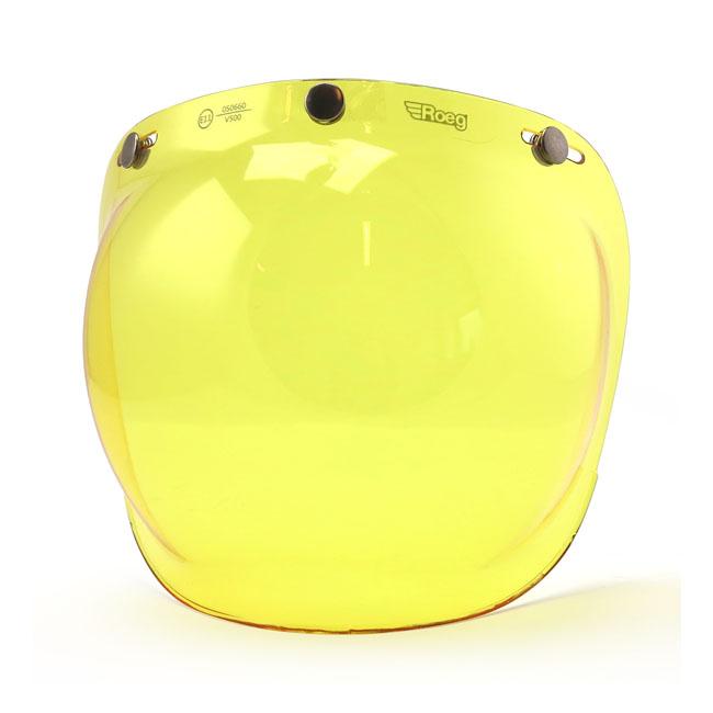 Roeg Visor Yellow Roeg Bubble Helmet Visor Customhoj