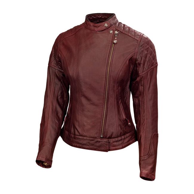 Roland Sands Design Protective Jacket Ladies Oxblood / S Roland Sands Riot Ladies Motorcycle Jacket Customhoj