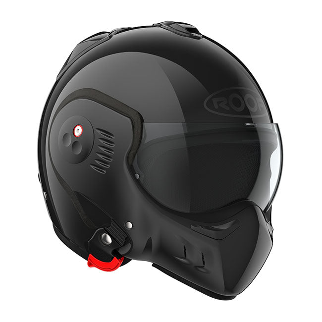 Roof Boxxer Alpha Flip-Up Motorcycle Helmet Gloss Black / XS (54cm)  - Customhoj
