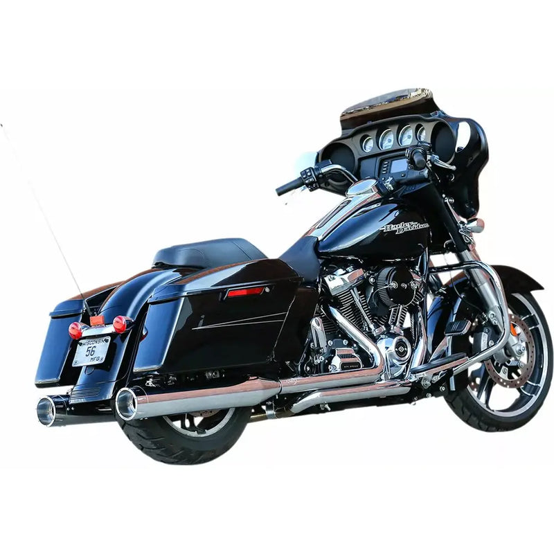 S&S El Dorado True Dual Exhaust System for Harley 17-24 Touring (excl. CVO) / Chrome / Chrome Tracer  - Customhoj