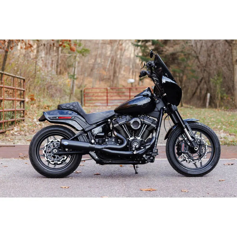 S&S Qualifier Stainless Steel 2-into-1 Exhaust System for Harley  - Customhoj