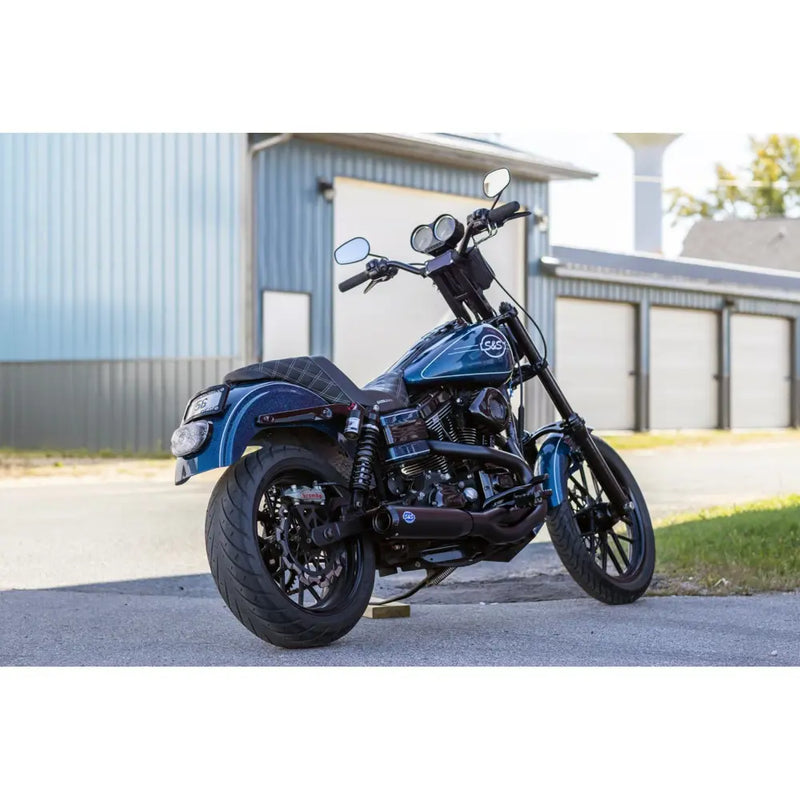 S&S Qualifier Stainless Steel 2-into-1 Exhaust System for Harley  - Customhoj