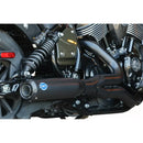 S&S Qualifier Stainless Steel 2-into-1 Exhaust System for Indian 22-24 Chief / Black  - Customhoj