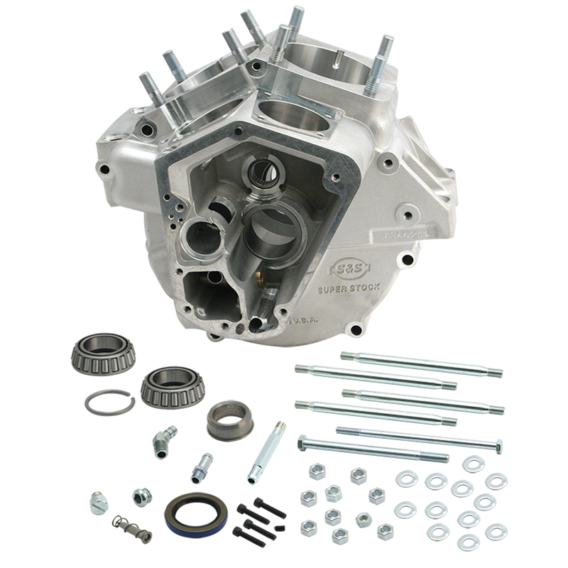 S&S Super Stock Alternator Style Crankcase Assembly 70-84 Shovel (with stock bore) / Natural
