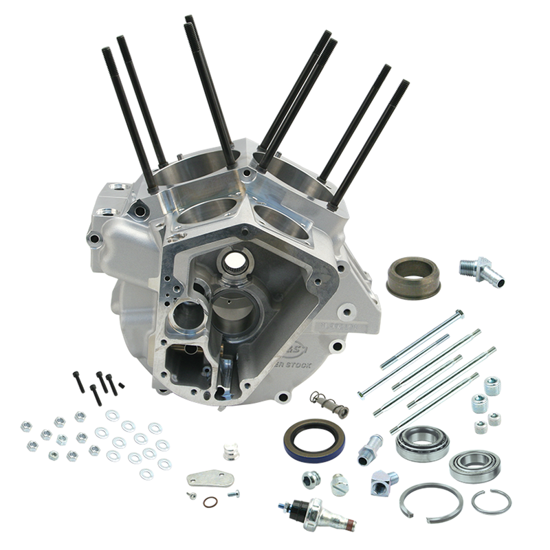 S&S Super Stock Alternator Style Crankcase Assembly 84-91 Evolution Big Twin (with 3.625” big bore) / Natural