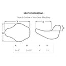 Saddlemen Dominator Low Solo Motorcycle Seat For Harley 08-24 Touring (excl. CVO)