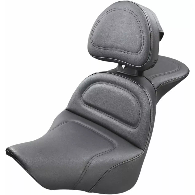 Saddlemen Explorer Touring Motorcycle Seat for Harley 18-24 Softail FLFB / FLFBS / Smooth / With Backrest