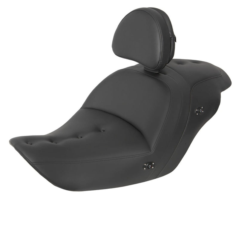 Saddlemen Roadsofa Pillow Top Seat for Honda 13-19 Gold Wing F6B / F6B Deluxe / Black / With heating / With backrest  - Customhoj