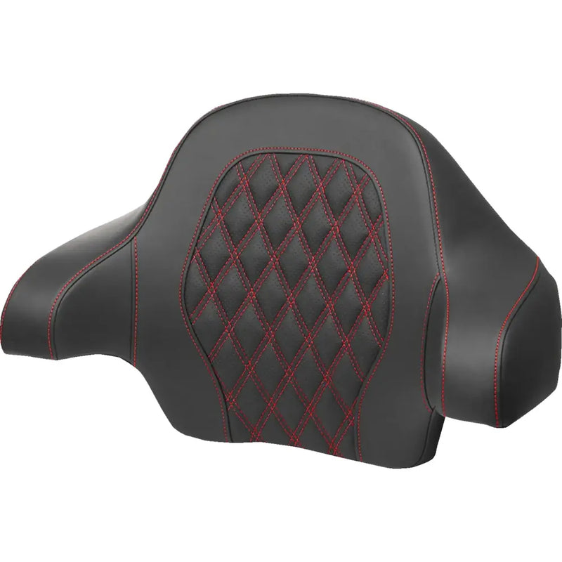Saddlemen Roadsofa Tour-Pak Backrest for Harley 14-25 Touring (King Tour-Pak) / Lattice Stitch / Red  - Customhoj