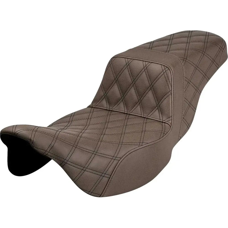 Saddlemen Step-Up Extended Reach Lattice Stitch for Harley 08-25 Touring (excl. 23-25 CVO; 24-25 Road Glide / Street Glide) / Brown / Black  - Customhoj