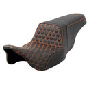 Saddlemen Step-Up Honeycomb for Harley 08-25 Touring (excl. 23-25 CVO; 24-25 Road Glide / Street Glide) / Black / Orange  - Customhoj