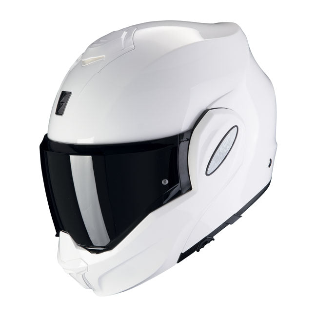 Scorpion EXO-Tech Evo Modular Motorcycle Helmet White / XS (53-54cm)  - Customhoj