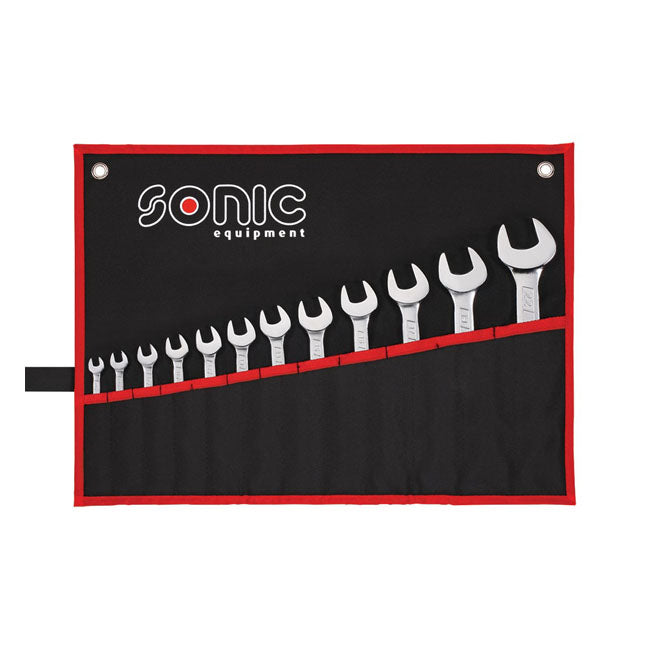 Sonic Wrench Set Sonic Open/Box End Wrenches with Roll Up Pouch US Sizes Customhoj