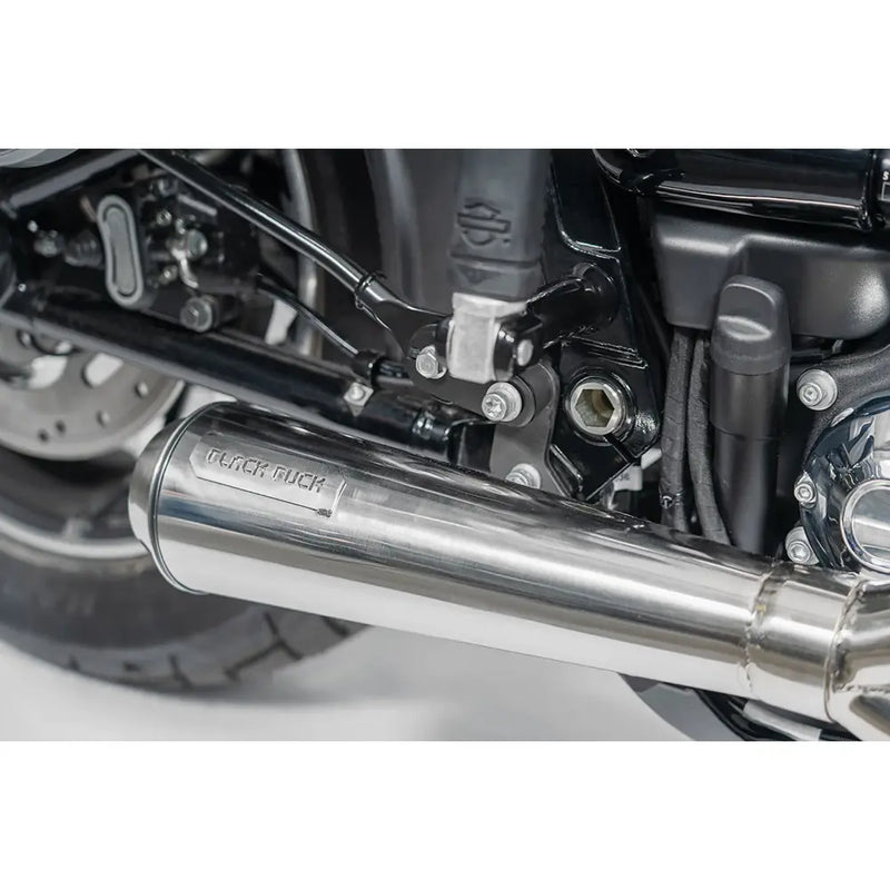 Black Duck Fighter EC Euro-godkänt 2-till-1 Avgassystem till Harley