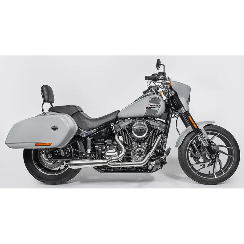 Black Duck Fighter EC Euro-godkänt 2-till-1 Avgassystem till Harley