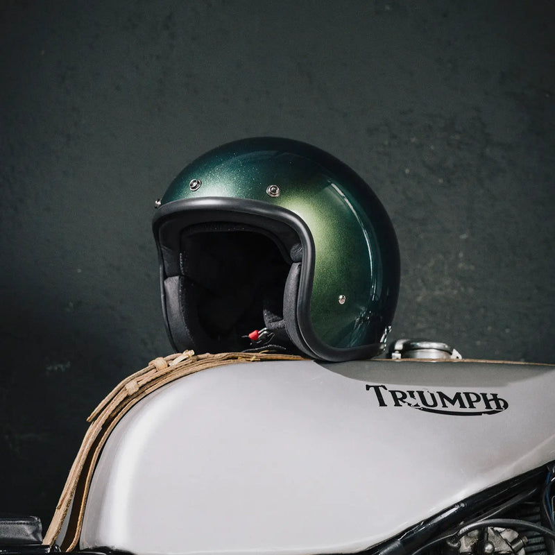 DMD Retro Metallic Öppen MC-Hjälm