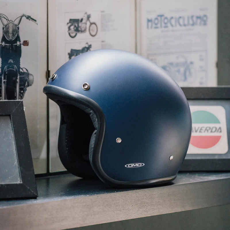 DMD Retro Metallic Öppen MC-Hjälm