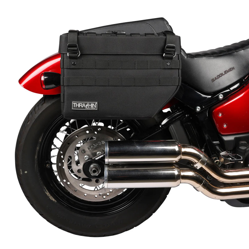 Thrashin Supply Expedition 21L Throw-Over Motorcycle Saddlebag Set  - Customhoj
