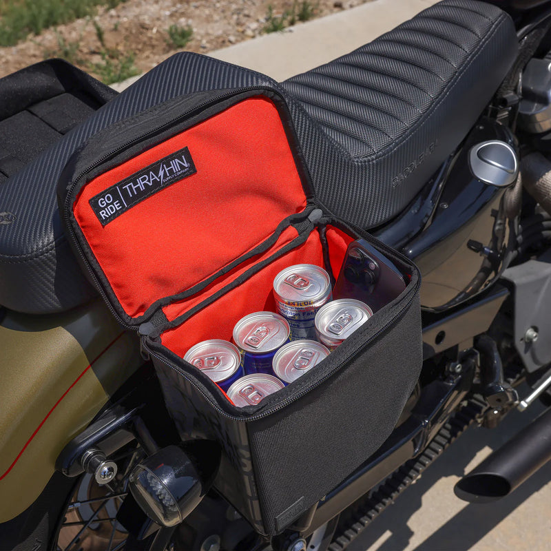 Thrashin Supply Mini Essential 8L Throw-Over Motorcycle Saddlebag Set  - Customhoj