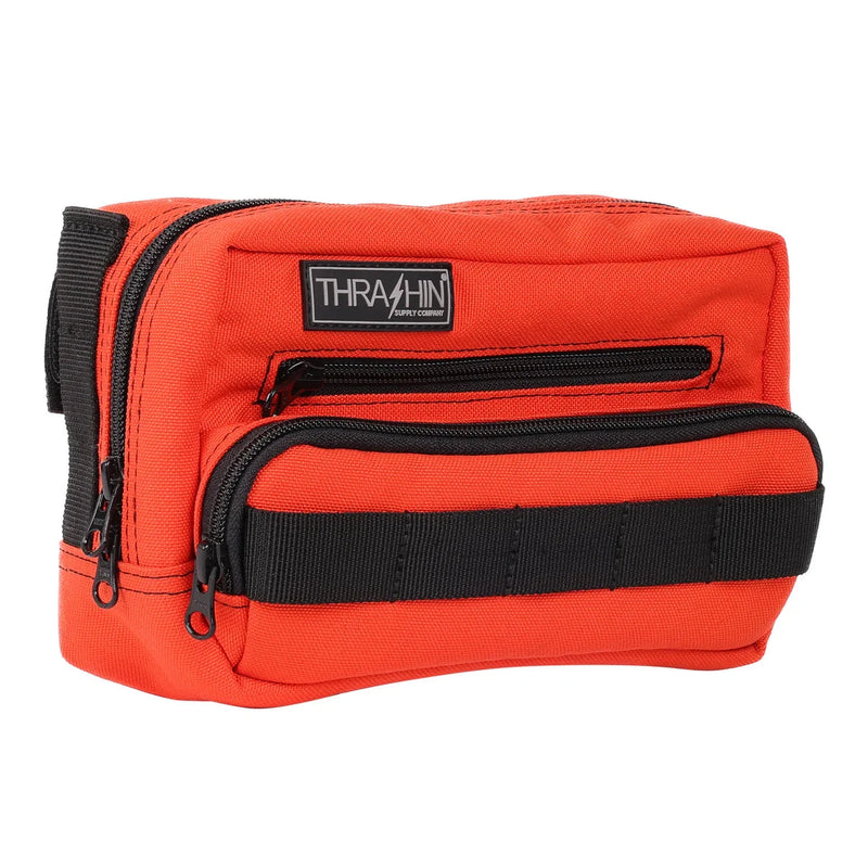 Thrashin Supply Motorcycle Handlebar Bag Plus Orange  - Customhoj
