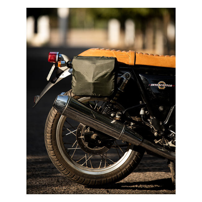 Trip Machine Classic Leather Motorcycle Saddlebag  - Customhoj