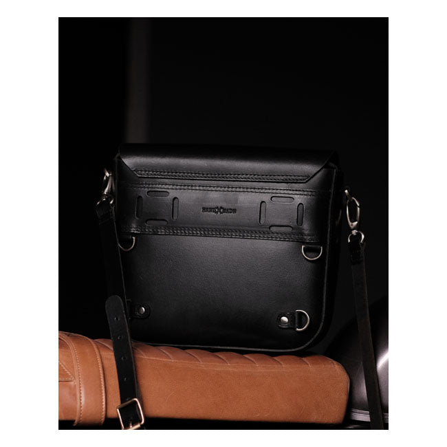 Trip Machine Classic Leather Motorcycle Saddlebag  - Customhoj