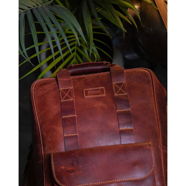 Trip Machine Eastwood Motorcycle Saddlebag / Backpack  - Customhoj