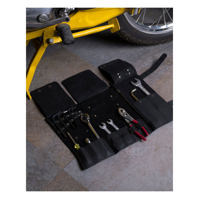 Trip Machine Leather Motorcycle Tool Roll  - Customhoj