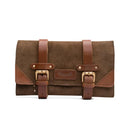 Trip Machine Leather Motorcycle Tool Roll Tobacco Brown / Tan Brown  - Customhoj